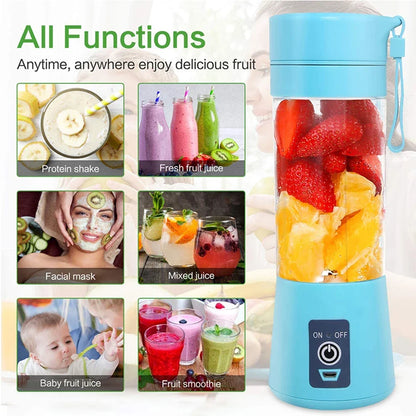 Juice On-the-Go: The Portable Mini Electric Juicer That Makes Smoothies So Easy, Even Your Grandma Could Do It!